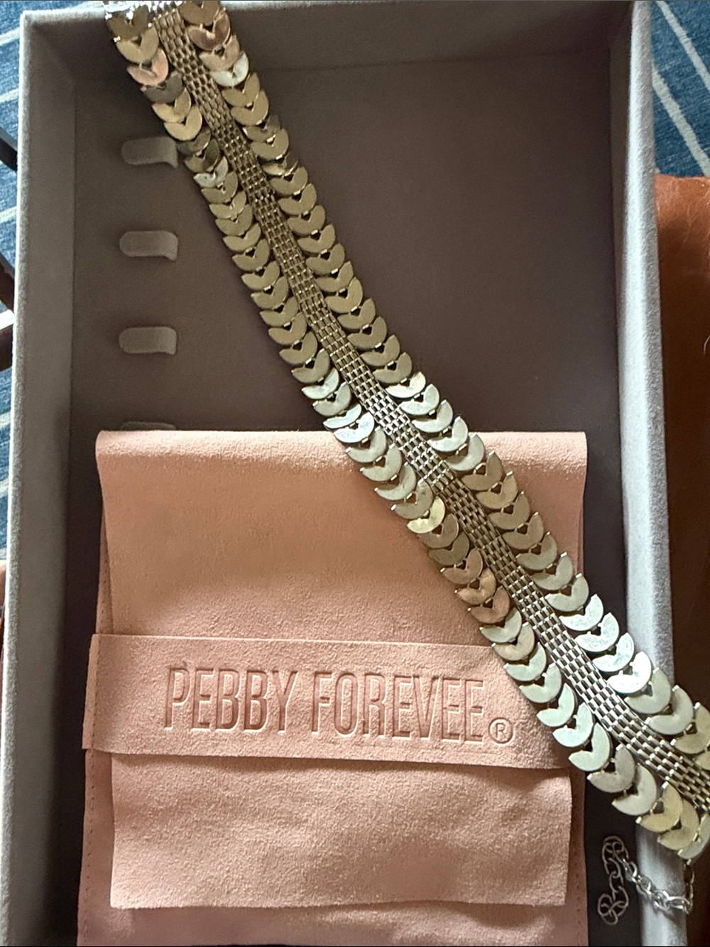 Pebby Forevee Silver Choker